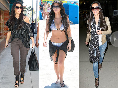 Kim Kardashian knows the importance of wearing sunglasses to protect her 
